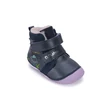 D.D.Step Kislány Első lépés Bélelt bokacipő - Mintás - Kék - W015-52997B