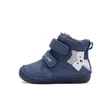 D.D.Step Kisfiú Barefoot Bélelt bokacipő - Kutyás - Kék - W070-52301A