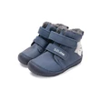 D.D.Step Kisfiú Barefoot Bélelt bokacipő - Kutyás - Kék - W070-52301A