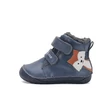 D.D.Step Kisfiú Barefoot Bélelt bokacipő -  Rókás - Kék - W070-52301
