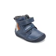 D.D.Step Kisfiú Barefoot Bélelt bokacipő -  Rókás - Kék - W070-52301