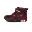 D.D. Step bordó csillagos bokacsizma - LED - A050-288A