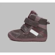 D.D. Step barefoot - Rózsaszín csillogós, bélelt bokacipő cipő - W063-42254C