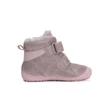 D.D. Step barefoot - Rózsaszín csillogós, bélelt bokacipő cipő - W063-42254C