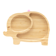Kép 1/3 - Eco Rascal Elefánt bambusz tányér - Rózsaszín