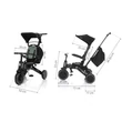 Zopa tricikli - X Trike tolókarral Quartz Pink