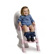 Thermobaby lépcsős wc-szűkítő Kiddyloo - Rózsaszín
