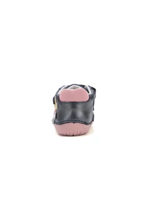 D.D.Step Kislány Barefoot Zárt cipő virágos lepkés - Rózsaszín, kék - S070-52656A