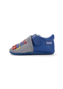 D.D.Step Kisfiú Puhatalpú cipő vonatos - kék, szürke - K1596-52343