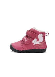 D.D.Step Kislány Barefoot Bélelt bokacipő - Mókusos - Rózsaszín - W070-52214B