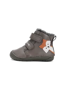 D.D.Step Kisfiú Barefoot Bélelt bokacipő -  Rókás - Khaki - W070-52301B