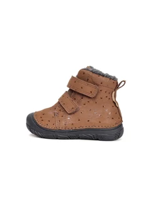 D.D.Step Kislány Bélelt bokacipő - Barna csilligós - W082-52674E