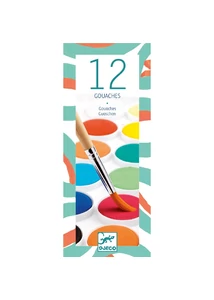 Gouache festék - 12 klasszikus szín - 8803