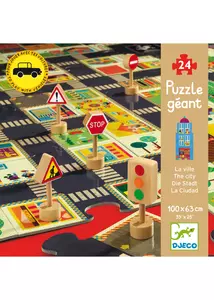 A város-24db-os óriás puzzle - Djeco