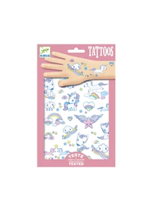Tetováló matricák - Unikornisok - Unicorns - Djeco