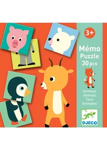 Párosító memória játék-Állatok - Djeco