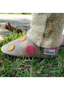 Liliputi Tappancsos Cipő - Pöttyös Panna Pink