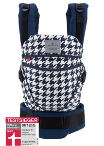 Manduca XT biopamut csatos babahordozó - Pepita Navy