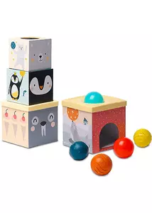 Taf Toys kockapiramis -  Eszaki Sark érzékfejlesztő  labdákkal 12735