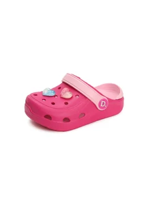D.D. Step rózsaszín szívecskés papucs - J091-41700C