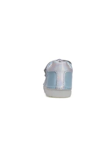 D.D. Step világoskék-ezüst unikornisos zárt cipő - S049-51250B