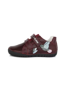 D.D. Step bordó madaras zárt cipő - S050-674A
