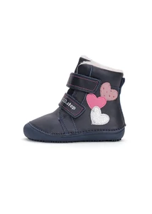 D.D. Step barefoot szívecskékkel, bélelt bokacipő cipő - W063-42152
