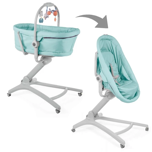 Chicco Baby Hug Air 4in1 bölcső-pihenő-etetőszék-fotel aquarell