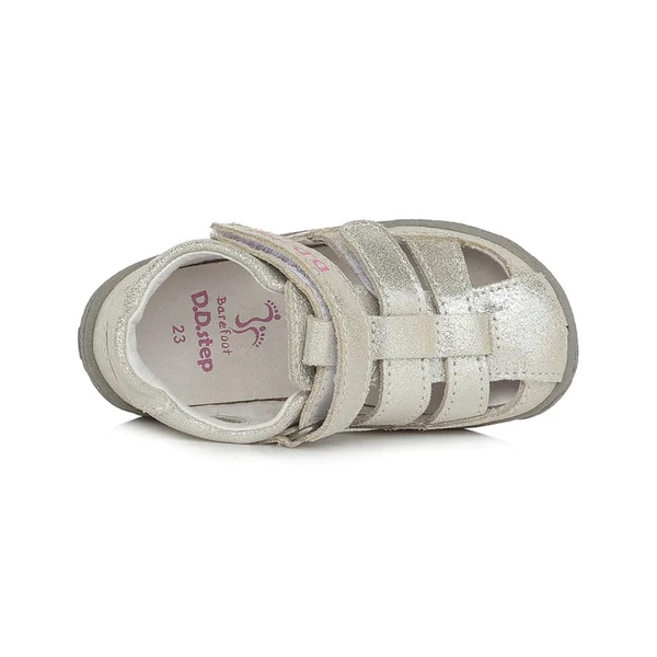 D.D. Step ezüst kislány barefoot szandál - G077-360A
