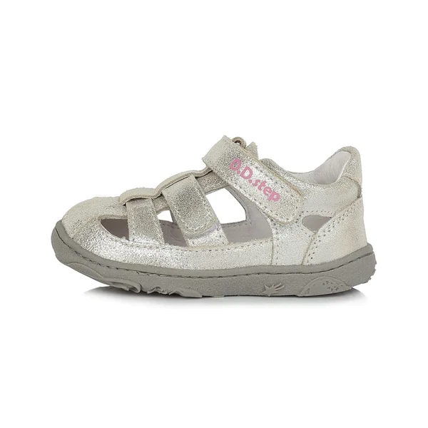 D.D. Step ezüst kislány barefoot szandál - G077-360A