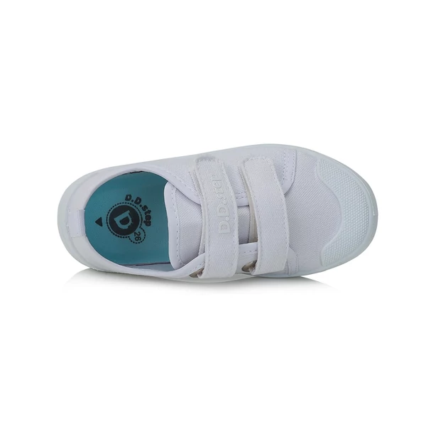 D.D. Step teljesen fehér vászoncipő - CSG-337