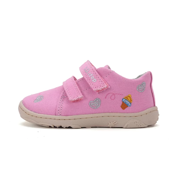 D.D.Step Kislány Barefoot Vászoncipő mintás - rózsaszín - C077-51663C