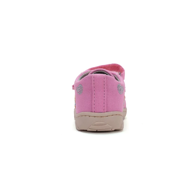 D.D.Step Kislány Barefoot Vászoncipő mintás - rózsaszín - C077-51663C