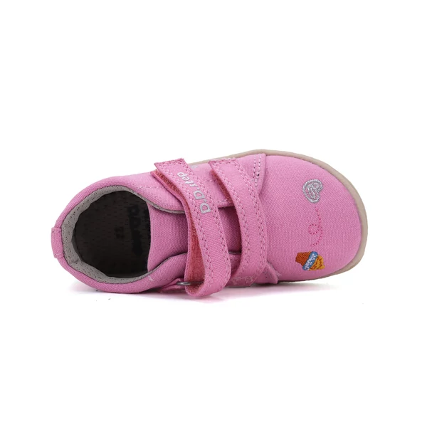 D.D.Step Kislány Barefoot Vászoncipő mintás - rózsaszín - C077-51663C