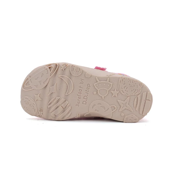 D.D.Step Kislány Barefoot Vászoncipő mintás - rózsaszín - C077-51663C