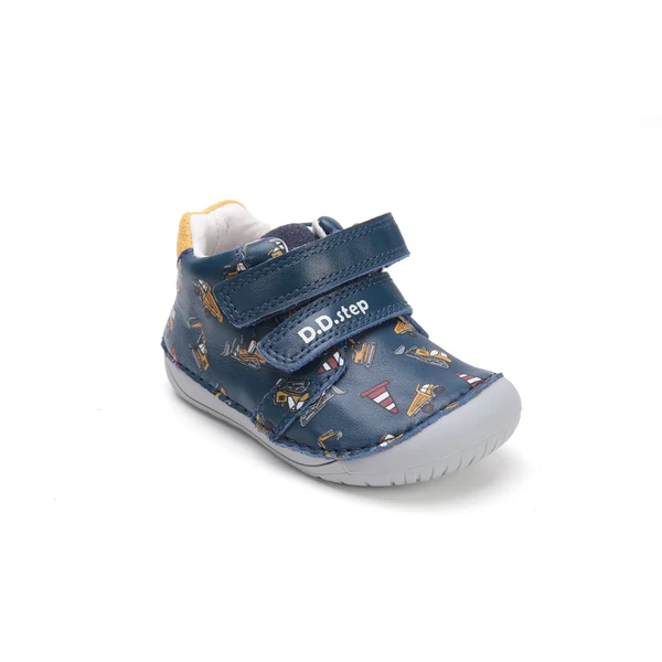 D.D.Step Kisfiú Barefoot Zárt cipő mintás - Kék - S070-52480B