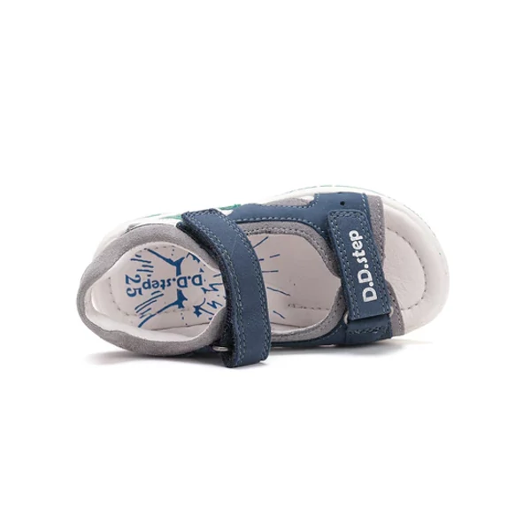 D.D.Step Kisfiú Szandál csillagos - Kék, zöld - G103-51795