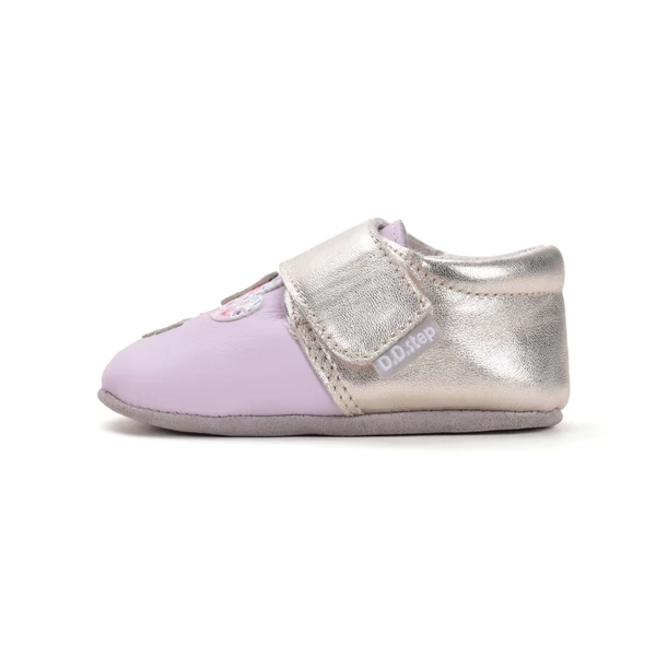 D.D.Step Kislány Puhatalpú cipő szívecskés - mályva - K1596-52122