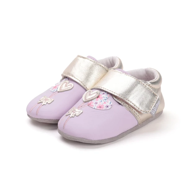 D.D.Step Kislány Puhatalpú cipő szívecskés - mályva - K1596-52122