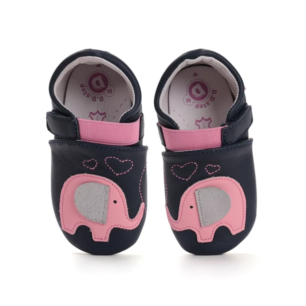 D.D.Step Kislány Puhatalpú cipő elefántos- rózsaszín - K1596-52954