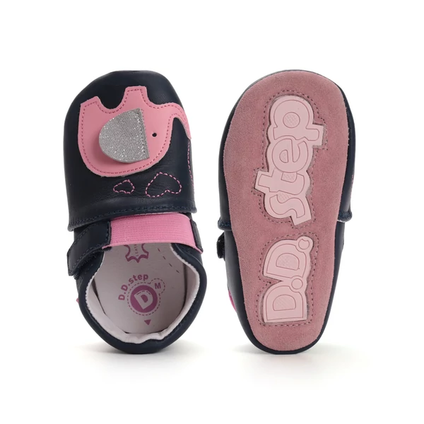 D.D.Step Kislány Puhatalpú cipő elefántos- rózsaszín - K1596-52954