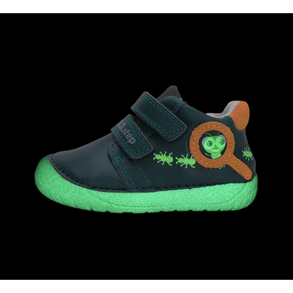 D.D.Step Kisfiú Barefoot Zárt cipő fluoreszkálós - Türkizkék - S070-52576B