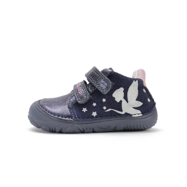 D.D.Step Kislány Barefoot Zárt cipő fluoreszkálós - Csingilinges - Sötétkék - S073-52165