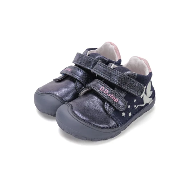 D.D.Step Kislány Barefoot Zárt cipő fluoreszkálós - Csingilinges - Sötétkék - S073-52165