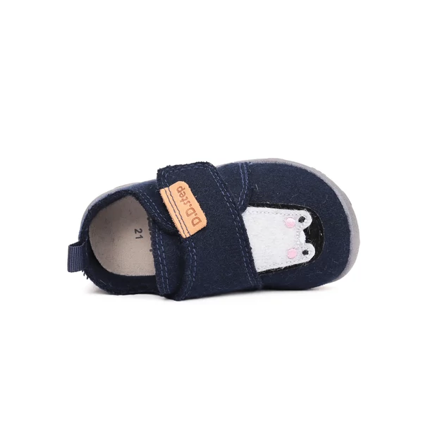D.D.Step Kisfiú Barefoot Szobacipő / Vászoncipő - Kék - C086-52840