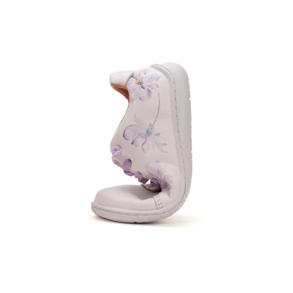 Stitch & Walk Kislány Barefoot Zárt cipő - Virágos - Fehér - S088-52453