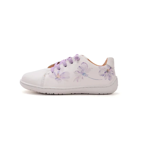 Stitch & Walk Kislány Barefoot Zárt cipő - Virágos - Fehér - S088-52453