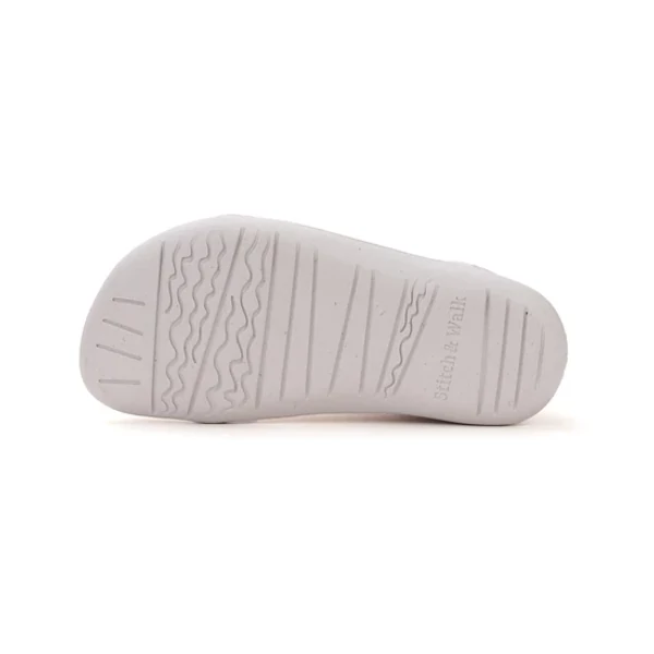 Stitch & Walk Kislány Barefoot Zárt cipő - Virágos - Fehér - S088-52453