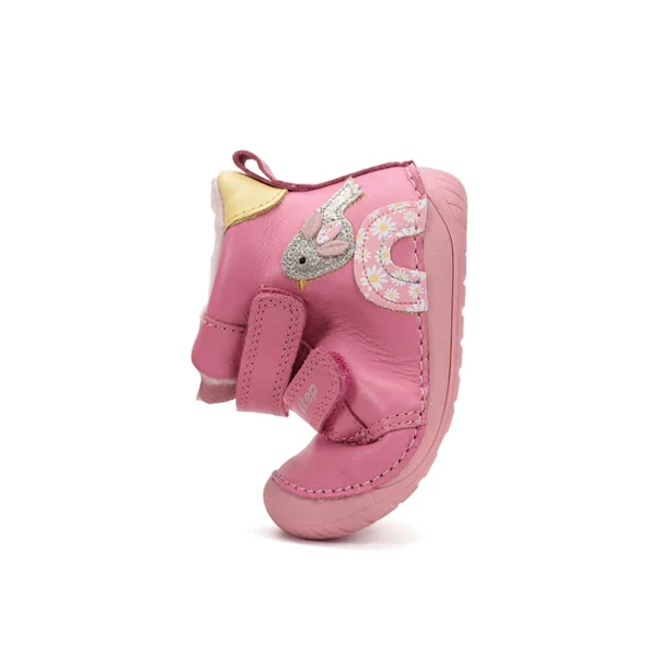 D.D.Step Kislány Barefoot Bélelt bokacipő - Madárkás - Rózsaszín - W070-52624B