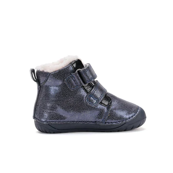 D.D.Step Kislány Barefoot Bélelt bokacipő - Madárkás - Kék - W070-52624
